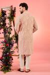 Shop_Kasbah_Pink Georgette Embroidery Chikankari Kurta _at_Aza_Fashions