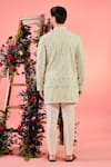 Shop_Kasbah_Ivory Georgette Embroidery Chikankari Kurta _at_Aza_Fashions