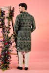 Shop_Kasbah_Black Georgette Embroidery Kashmiri Threadwork Kurta _at_Aza_Fashions