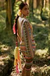 Shop_Surily G_Multi Color Net Beads Multicolor Embroidered Designer Skirt _at_Aza_Fashions