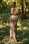 Buy_Surily G_Multi Color Net Beads Multicolor Long Skirt  _at_Aza_Fashions