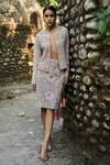Buy_Surily G_Multi Color Net Beads Embroidered Skirt _at_Aza_Fashions