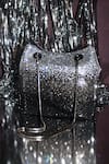Be Chic_Black Rhinestones Designer Glittering Potli Bag _Online_at_Aza_Fashions