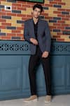 Shop_Hilo Design_Gray Modern Grey And Black Smart Casual Set _at_Aza_Fashions