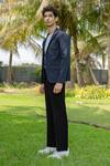 Shop_Hilo Design_Blue Dual-tone Smart Utility Co-ord Set _at_Aza_Fashions