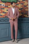 Buy_Hilo Design_Purple Vienna Mauve Blazer Set _at_Aza_Fashions