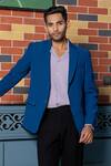 Buy_Hilo Design_Teal Blue Smart-casual Blazer Co-ord Set 
