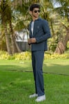 Buy_Hilo Design_Gray Gridon Dark Greish Shacket _Online_at_Aza_Fashions