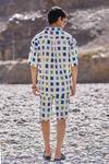 Shop_Dash And Dot_Multi Color Cotton Ikat Weave Shorts Set _at_Aza_Fashions