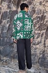 Shop_Dash And Dot_Green Tencel Motif Shirt _at_Aza_Fashions