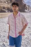 Shop_Dash And Dot_Red Cotton Reversible Madras Check Shirt _at_Aza_Fashions