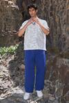 Dash And Dot_Beige Cotton Reversible Madras Check Polo _Online_at_Aza_Fashions
