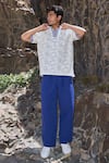 Buy_Dash And Dot_Beige Cotton Reversible Madras Check Polo _Online_at_Aza_Fashions