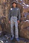 Buy_Dash And Dot_Gray Tencel Washed Grey Pant _at_Aza_Fashions