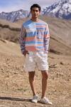 Buy_Dash And Dot_Multi Color Cotton Stripe Blocked Tee 