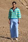 Buy_Dash And Dot_Multi Color Cotton Stripe Relaxed Polo 