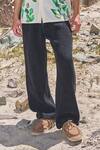 Dash And Dot_Black Cotton Washed Textured Pant _Online_at_Aza_Fashions