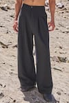 Dash And Dot_Black Cotton Organic Knitted Pants _Online_at_Aza_Fashions