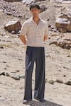 Buy_Dash And Dot_Black Cotton Organic Knitted Pants _at_Aza_Fashions