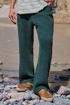 Dash And Dot_Green Cotton Washed Textured Pant _Online_at_Aza_Fashions