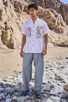 Buy_Dash And Dot_Blue Cotton Pinstripe Barrel Pant _Online_at_Aza_Fashions