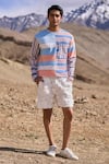 Buy_Dash And Dot_White Polyester 3d Lace Shorts _at_Aza_Fashions