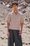 Buy_Dash And Dot_Multi Color Jacquard Polo T-shirt _at_Aza_Fashions