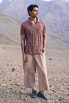Shop_Dash And Dot_Beige Nylon Designer Pant 
