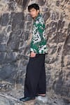 Buy_Dash And Dot_Black Cotton Inverted Pleat Pant _Online_at_Aza_Fashions