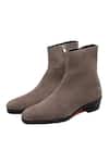 Buy_Shutiq_Brown Suede Jodhpur Boots _at_Aza_Fashions