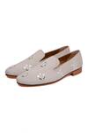 Shop_Shutiq_Ivory Flora Suede Designer Shoes _at_Aza_Fashions