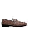 Shutiq_Beige Buckles Python Print Designer Shoes _Online_at_Aza_Fashions
