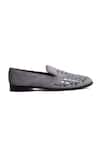 Shutiq_Gray Designer Grey Suede Shoes _Online_at_Aza_Fashions