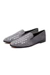 Shop_Shutiq_Gray Designer Grey Suede Shoes _at_Aza_Fashions