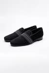 Shop_Shutiq_Black Designer Suede Shoes _at_Aza_Fashions
