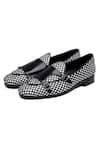 Shop_Shutiq_Black Designer Tessera Monk Shoes _at_Aza_Fashions