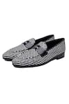 Shop_Shutiq_Black Tessera Bar And White Designer Shoes _at_Aza_Fashions