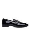 Shutiq_Black Buckles Designer Patent Leather Shoes _Online_at_Aza_Fashions