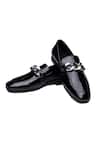 Buy_Shutiq_Black Designer Patent Leather Shoes With Chain _at_Aza_Fashions