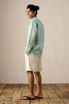Shop_Ituvana_Beige Linen Tailored Drawstring Shorts _at_Aza_Fashions