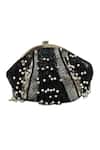 Buy_The Tan Clan_Black Sequins, Pearls Ava Batua Clutch Bag _at_Aza_Fashions