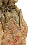 Buy_The Tan Clan_Gold Embroidery, Beads Baag Lotus Potli _Online_at_Aza_Fashions
