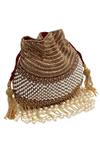 Shop_The Tan Clan_Gold Pearls, Zari Dua Potli Bag _Online_at_Aza_Fashions