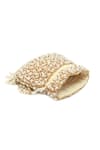 The Tan Clan_White Pearls, Embroidery Rimsha Potli Bag With Tassels _Online_at_Aza_Fashions