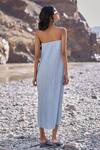 Shop_Dash And Dot_Sky Blue Open Neck Crushed Crinkled Midi Dress _at_Aza_Fashions