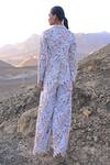 Shop_Dash And Dot_White Polyester Scalloped Lace Blazer _at_Aza_Fashions