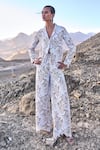 Buy_Dash And Dot_White Polyester Scalloped Lace Pant _at_Aza_Fashions