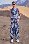 Shop_Dash And Dot_Blue Cotton Embroidery Denim Pant _Online_at_Aza_Fashions