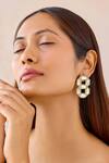 Shop_Bblingg_White Crystals Cavana Double Studs With Swarovski _at_Aza_Fashions