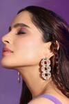 Bblingg_White Crystals Cavana Statement Studs With Swarovski _Online_at_Aza_Fashions